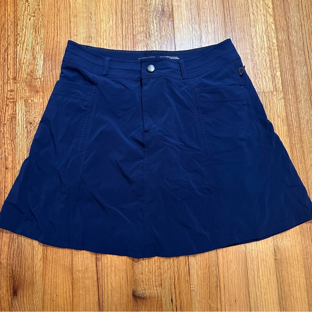 LL Bean Size 4 Navy Blue Run About Skort Skirt Hiking Golf Active Outdoors (#2) - Picture 5 of 9